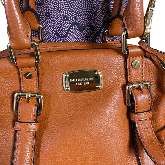 Michael Michael Kors Orange Bedford Convertible Satchel Crossbody Bag - Picture 5 of 10